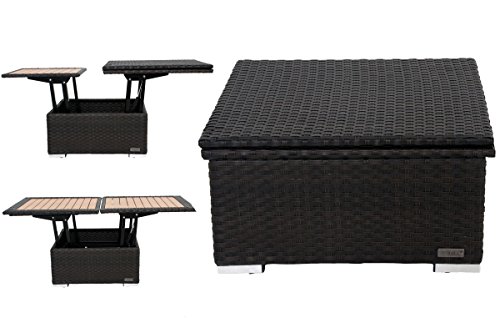 Outflexx Loungetisch, Polyrattan, 152 x 75 x 40 cm