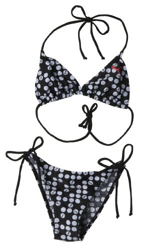 PUMA Damen Triangle Bikini, gepunktet