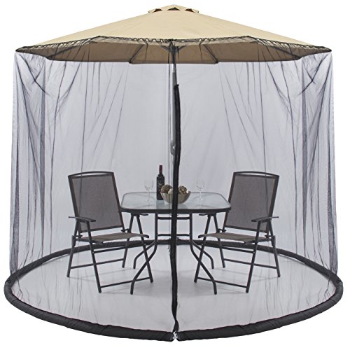 Parkland® Outdoor Garten Regenschirm Tisch Display Sonnenschirm Moskitonetz, Bug Netze, Sonnenschirm Konverter Cover Drehen Ihr Sonnenschirm in einem Pavillon.