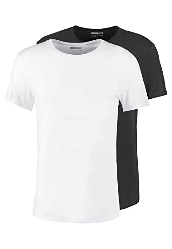 Pier One Herren Tshirts IM 2-Er Pack - Basic Shirts Aus Baumwolle für Männer - Jersey T-Shirts Einfarbig mit Rundhals Ausschnitt - Tshirt Regular Fit