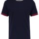 Pier One T Shirt für Herren mit Bündchen & Rundhals Ausschnitt in Kontrast Farbe - Jersey Tshirt Aus Baumwolle - Basic T-Shirt für Männer, Regular Fit
