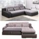 Polsterecke Sofa BAVERO mit Schlaffunktion Schlafsofa Schlafcouch Wohnlandschaft Kunstleder Webstoff Bettfunktion