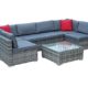 Poly Rattan Sitzgruppe Gartenmöbel Wohnlandschaft Lounge RQ7003 Valencia