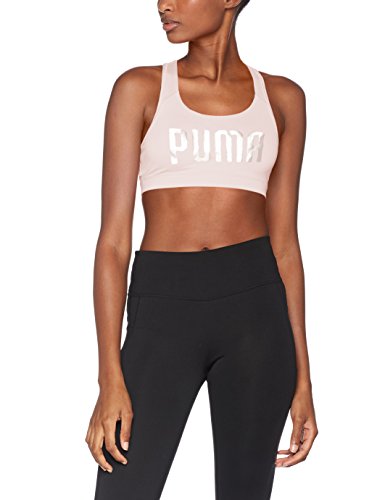 Puma Damen Pwrshape Forever-Logo Crop Top, Schwarz