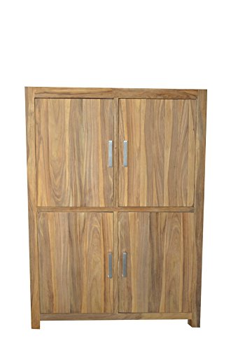 Quadrato Highboard INDO, echtes Sheeshamholz