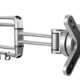 RICOO Monitorhalterung Wand Monitor Wandhalterung TV Schwenkbar Neigbar S2111 TFT Halterung Bildschirm Schwenkarm Wandhalter für 38cm/13" - 76cm/29" Zoll VESA 75x75 100x100 / Silber