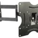RICOO Monitorhalterung Wand Wandhalterung Monitor Schwenkbar Neigbar R02 Universal TFT LCD Halterung PC Computer Bildschirm Fernseher Wandhalter 38cm/13" - 81cm/32" Zoll / VESA 200x100 200x200 / Schwarz