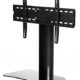 RICOO TV Standfuß Universal Schwenkbar FS213B Curved LCD LED Fernsehständer mit Kabelkanal Fernsehhalterung Stand Ständer Halterung Rack 30"/76cm - 55"/140cm Zoll VESA 600x400 / Glas Schwarz
