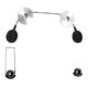 RICOO TV Wandhalterung Universal F0344 Flach Ultra Slim Fernsehhalterung Halterung LCD Wandhalter LED Flachbildschirm Bildschirmdiagonale 66cm/26"- 140cm/55" Zoll / VESA 200x200 400x400