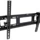RICOO Wandhalterung TV Neigbar Fernseher Halterung R17 Universal Fernsehhalterung Flach LCD Wandhalter Halter Curved 4K OLED Flachbildfernseher 76cm/30"- 165cm/65" Zoll VESA 400x400 600x400 / Schwarz