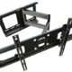 RICOO Wandhalterung TV Schwenkbar Neigbar R05 Universal LCD Wandhalter Ausziehbar Fernseher Halterung für Curved 4K OLED Flachbildfernseher 107-165 cm/ 42"-65" Zoll / VESA 400x400 600x400 / Schwarz