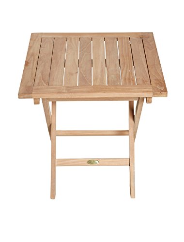 Riva Beistelltisch Klapptisch braun Echtholz Teak Gartentisch Holztisch