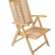 SAM® Garten-Hochlehner, Klappstuhl ist 5-fach verstellbar, Terrassen-Stuhl aus Holz, Teakholz-Möbel mit geschliffener Oberfläche, Massivholz-Möbel für Garten oder Terrasse [53263256]