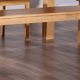 SAM® Hartholz Sitzbank Mareike, 140 x 45 x 33 cm, schlichtes Design, massives Holz