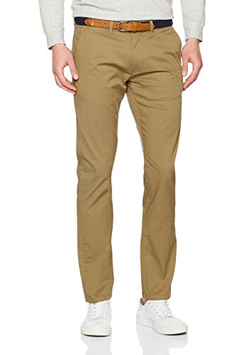 SELECTED HOMME Herren Hose Shhyard Dark Camel Slim St Pants Noos