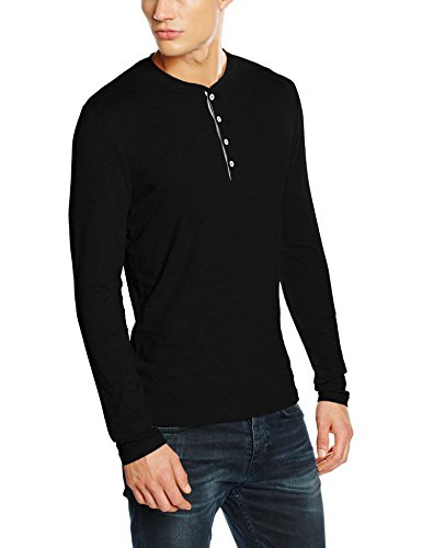 SELECTED HOMME Herren Langarmshirt Shhniklas LS Split Neck NOOS