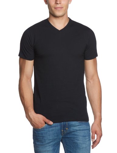 SELECTED HOMME Herren T-Shirt 16034243 Pima ss v-neck