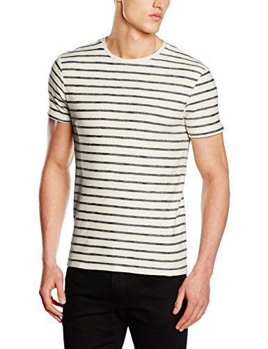 SELECTED HOMME Herren T-Shirt Shhkris Stripe SS O-Neck Tee NOOS