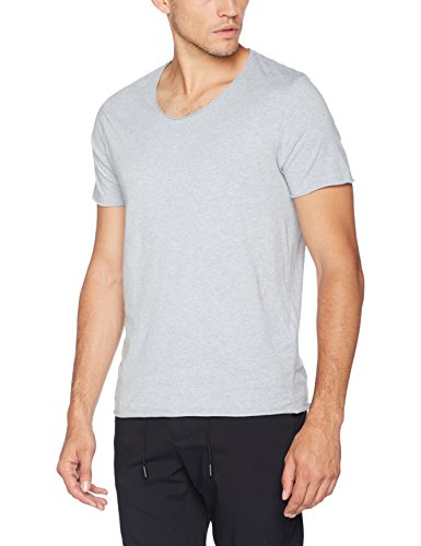 SELECTED HOMME Herren T-Shirt Shnnewmerce Melange Ss O-Neck Tee Noos