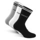 SNOCKS Damen & Herren Retro Socken Streifen (4 Paar) Gr. 35 - 50 (Farben: Schwarz, Weiß, Grau) - Baumwolle