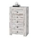 Schubladenkommode Highboard Sideboard LIVIO, Shabby Chic Vintage Look, 95 cm hoch, Anrichte