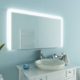 Seattle M91L3 Badspiegel mit Beleuchtung: Design Spiegel für Badezimmer, beleuchtet mit LED-Licht, modern, 140 verschiedene Größen