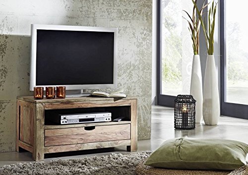 Sheesham Holz massiv TV-Board Massivmöbel Nature Grey #0126