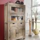 Sheesham massiv Holz Highboard Palisander Möbel Massivmöbel Nature Grey #60