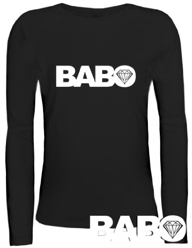 Shirtstreet24, BABO DIAMOND, Boss Anführer Chef Lady/ Damen/Frauen Longsleeve Langarm T-Shirt