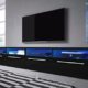 Siena Double - TV Lowboard / TV Schrank (200 cm, LED-Beleuchtung in Blau)