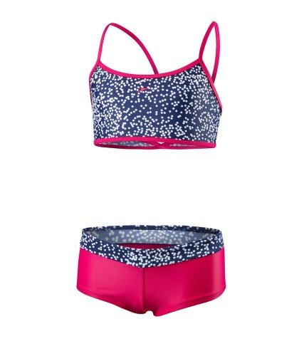 Speedo CROP BKI BLEG JF (NE) NAVY/WHT NAVY/WHITE/ELECTRIC PINK