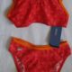 Speedo Mädchen Tankini Bikini Jaipur Flower Giselle 2-piece rot-orange Gr. 176