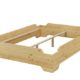 Stapelbett, Jugend Bett, Designer Bett 140x200 Massivholz Kiefer ohne Zubehör 60.56-14 oR