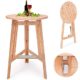 Stehtisch Massiv Holz Bistrotisch Bartisch Holzstehtisch Gartentisch Klapptisch klappbar PARTY Ø78cm