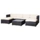 Svita Lugano POLY RATTAN Lounge Garten-Set XXL Sofa-Set Garnitur Gartenmöbel Couch-Set