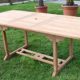 TEAK XXL Ausziehtisch Holztisch Gartentisch Garten Tisch 150 / 200 Länge 90cm Breite, Holz geölt Modell: SABA von AS-S