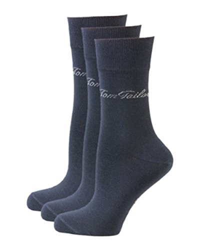 TOM TAILOR Basic Socken blau, Größe 35-38