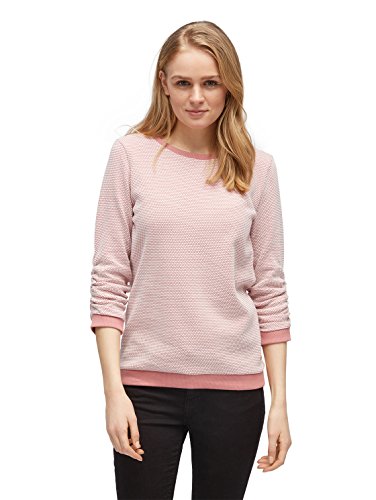 TOM TAILOR DENIM für Frauen Strick & Sweatshirts Sweatshirt mit Punkte-Struktur