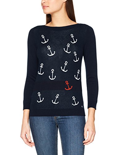 TOM TAILOR Damen Pullover Maritime Motif Sweater