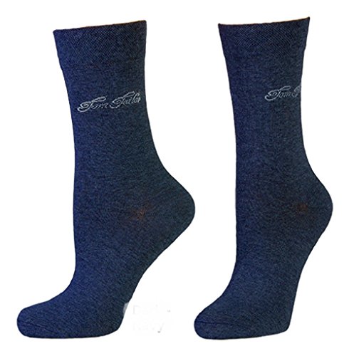 TOM TAILOR Damen Socken 2er-Pack Fine Basic 9701 / Women Socks 2pack (35-38, 545 Dark Navy)