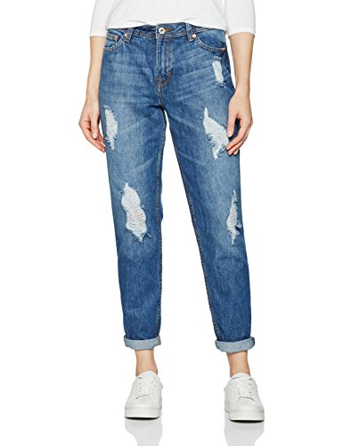 TOM TAILOR Denim Damen Jeanshose Liv Boyfriend Heavy Distressed