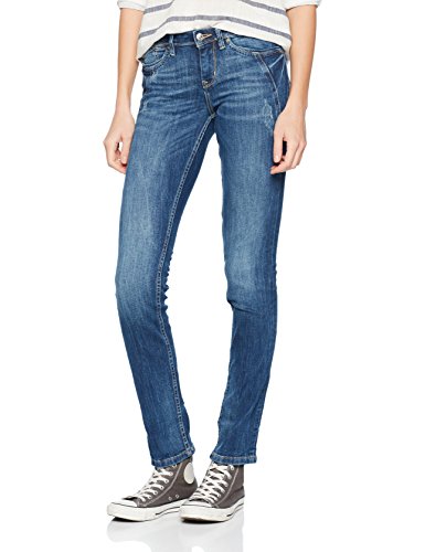 TOM TAILOR Denim Damen Straight Jeans Stella Mid Blue Sw