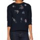 TOM TAILOR Denim Damen Sweatshirt Embroidery Sweater Allover