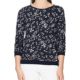 TOM TAILOR Denim Damen Sweatshirt Flower Sweat W/Gathered Sleeve