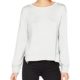 TOM TAILOR Denim Damen Sweatshirt Sweat with Rib Ruffles