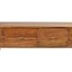 TV-Board Massivholz Sideboard Sheesham Authentic Memory Retro Mid Century Design 150 CM 4 Schub