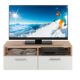 TV-Lowboard Fernsehschrank Fernsehtisch RASANT | Eiche Sonoma | weiß | 95x35x36 cm