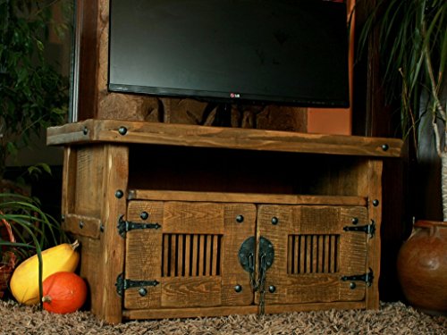 TV Tisch, HiFi Schrank, Rustikal Unikat, Massivholz, Vintage,Schrank Tisch Höhe: 50 cm Breite: 90 cm Tiefe: 45 cm