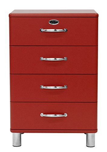 Tenzo 5116-028 Malibu Designer Kommode, MDF lackiert, 92 x 60 x 41 cm, rot