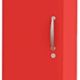 Tenzo 5131-027 Malibu Designer Hochschrank, abschließbar, 185 x 35 x 34 cm, MDF lackiert, rot